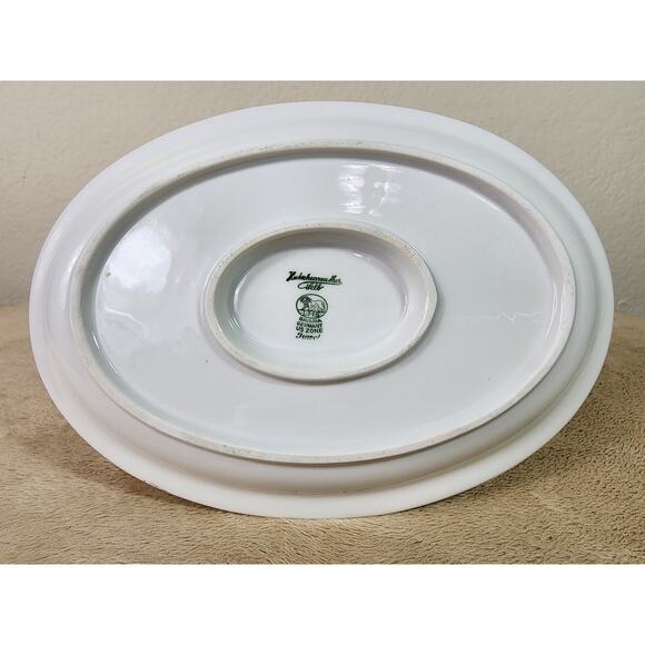 Hutschenreuther Gravy Bowl w Plate Turvel Porcelain Bavaria Germany US Zone Vtg - Picture 9 of 13
